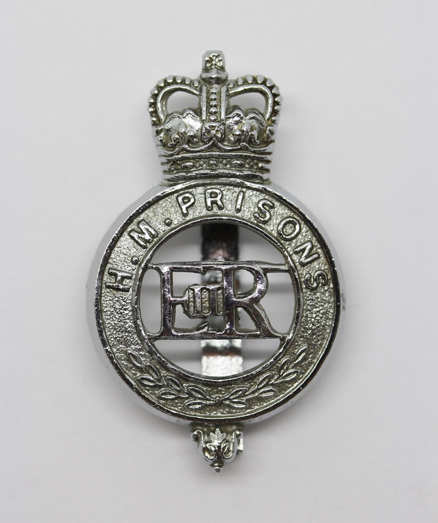 H.M. Prison Service Cap Badge - Queen's Crown