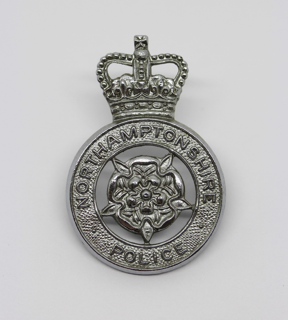 Northamptonshire Police Cap Badge - Queen's Crown