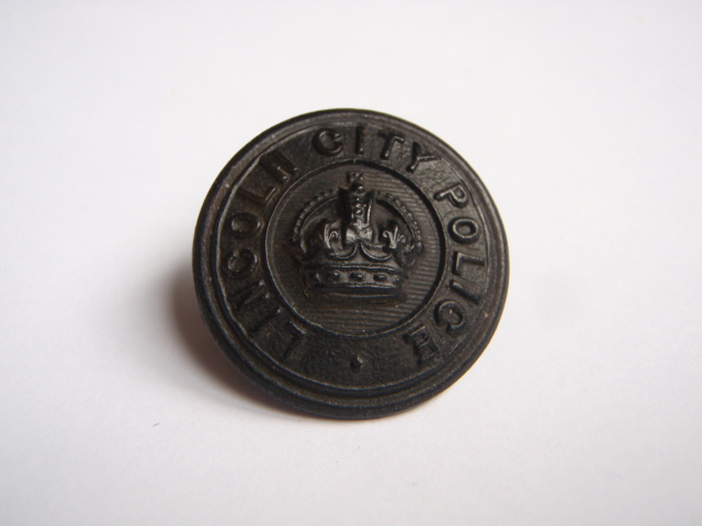Lincoln City Police Button - King's Crown