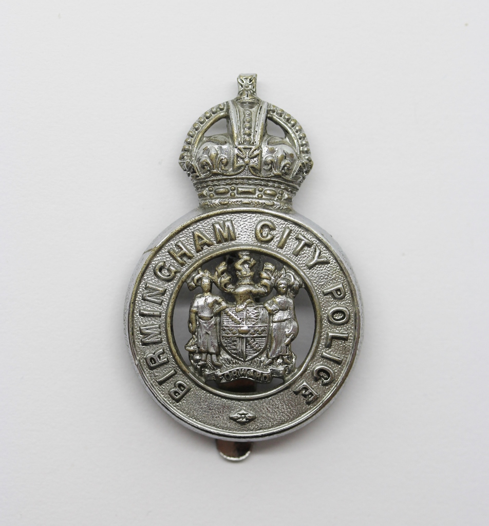 Birmingham City Police Cap Badge - King's Crown