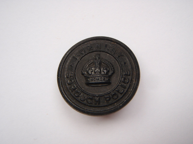 Burnley Borough Police Button - King's Crown