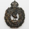 Liverpool City Police Black Wreath Helmet Plate - King's Crown