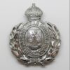 Tunbridge Wells Borough Police Wreath Helmet Plate - King's Crown (Chrome)
