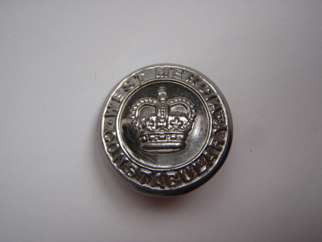 West Mercia Constabulary Button - Queen's Crown
