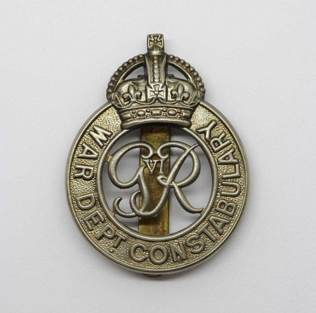 George VI War Department Constabulary Cap Badge