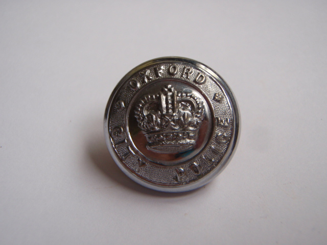 Oxford City Police Button - Queen's Crown