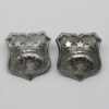 Pair of Leeds City Police Collar Badges