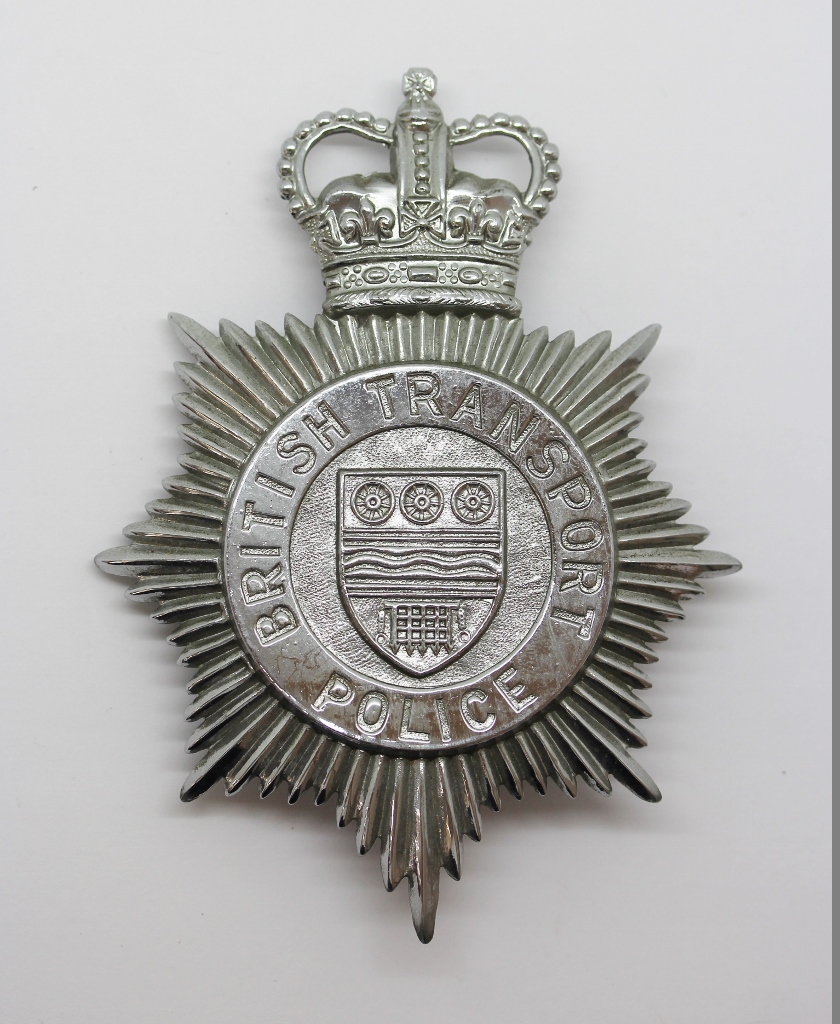 British Transport Police Helmet Plate - Queen's Crown