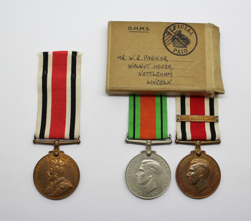 Lincolnshire Special Constabulary Father & Son Medal Group - Parker Family