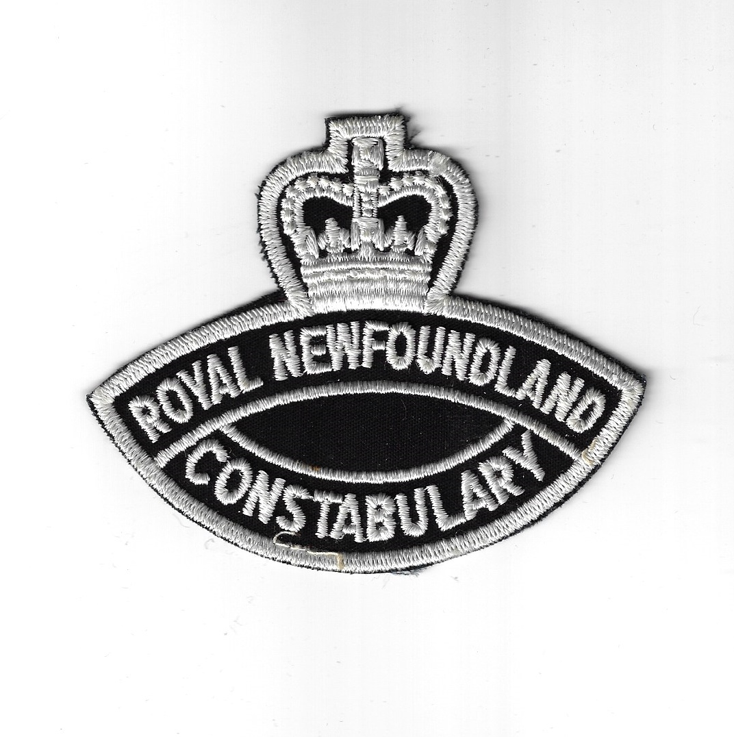 Canadian Royal Newfoundland Constabulary Police Cloth Patch - Queen's Crown