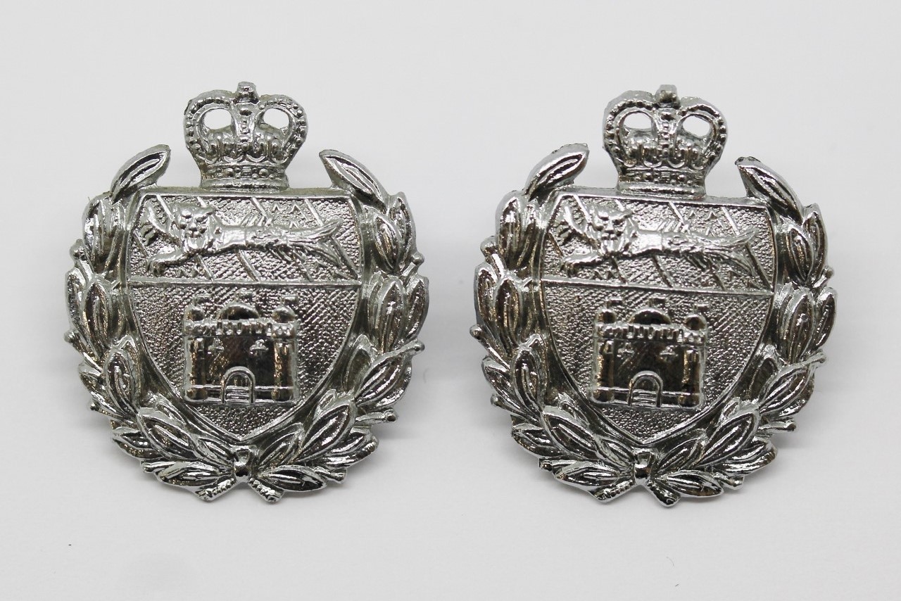 Pair of Norfolk Joint Police Collar Badges - Queen's Crown