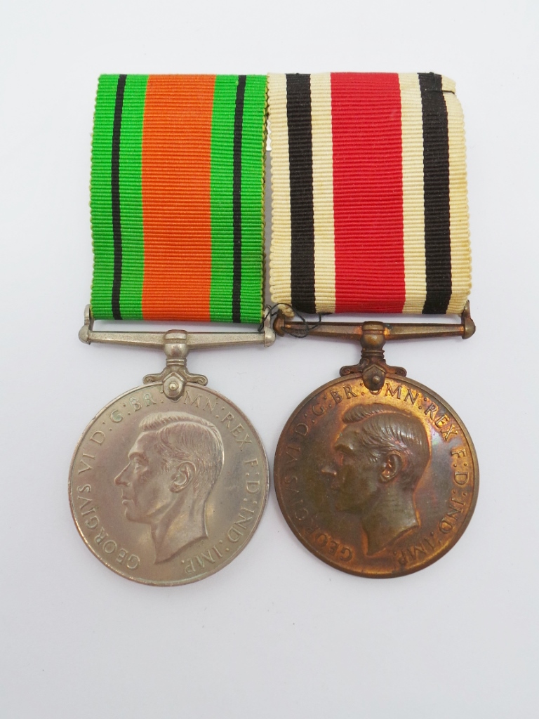 WW2 Defence Medal and George VI Special Constabulary Long Service Medal - Arthur R. Voller