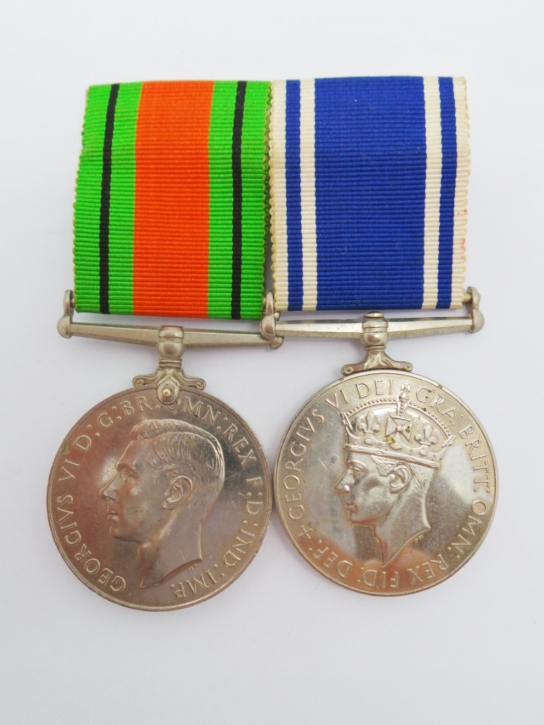 WW2 Defence Medal and George VI Police Long Service & Good Conduct Medal - Const. William W. Smith