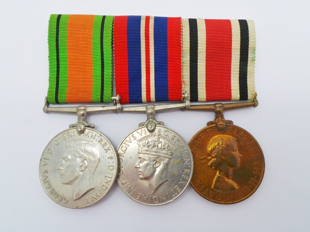 WW2 Defence & War Medal and ERII Special Constabulary Long Service Medal Group of Three - Dudley O. Keating
