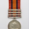 Queen's South Africa Medal (Clasp - Orange Free State, Transvaal, Laing's Nek) - Pte. J. Cartwright, West Yorkshire Regiment