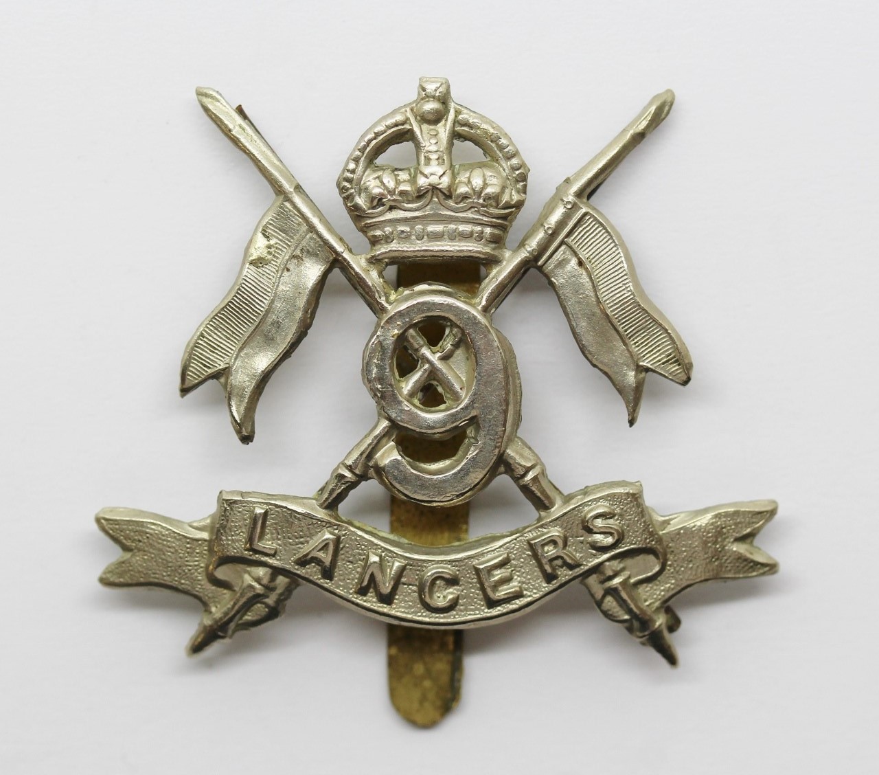 9th Lancers Cap Badge - King's Crown