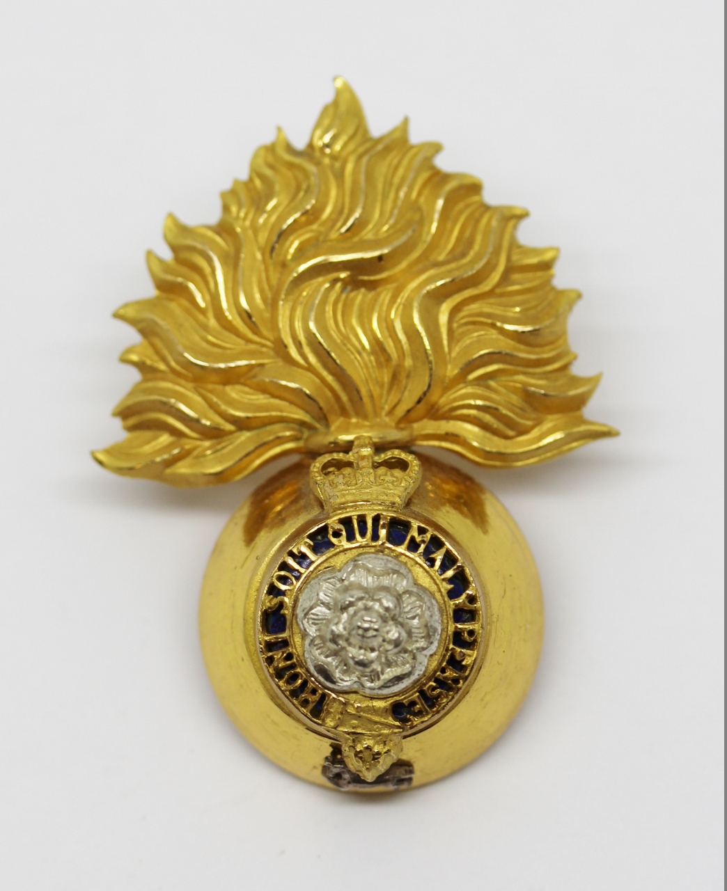 Royal Fusiliers (City of London Regiment) Officer's Dress Cap Badge - Queen's Crown