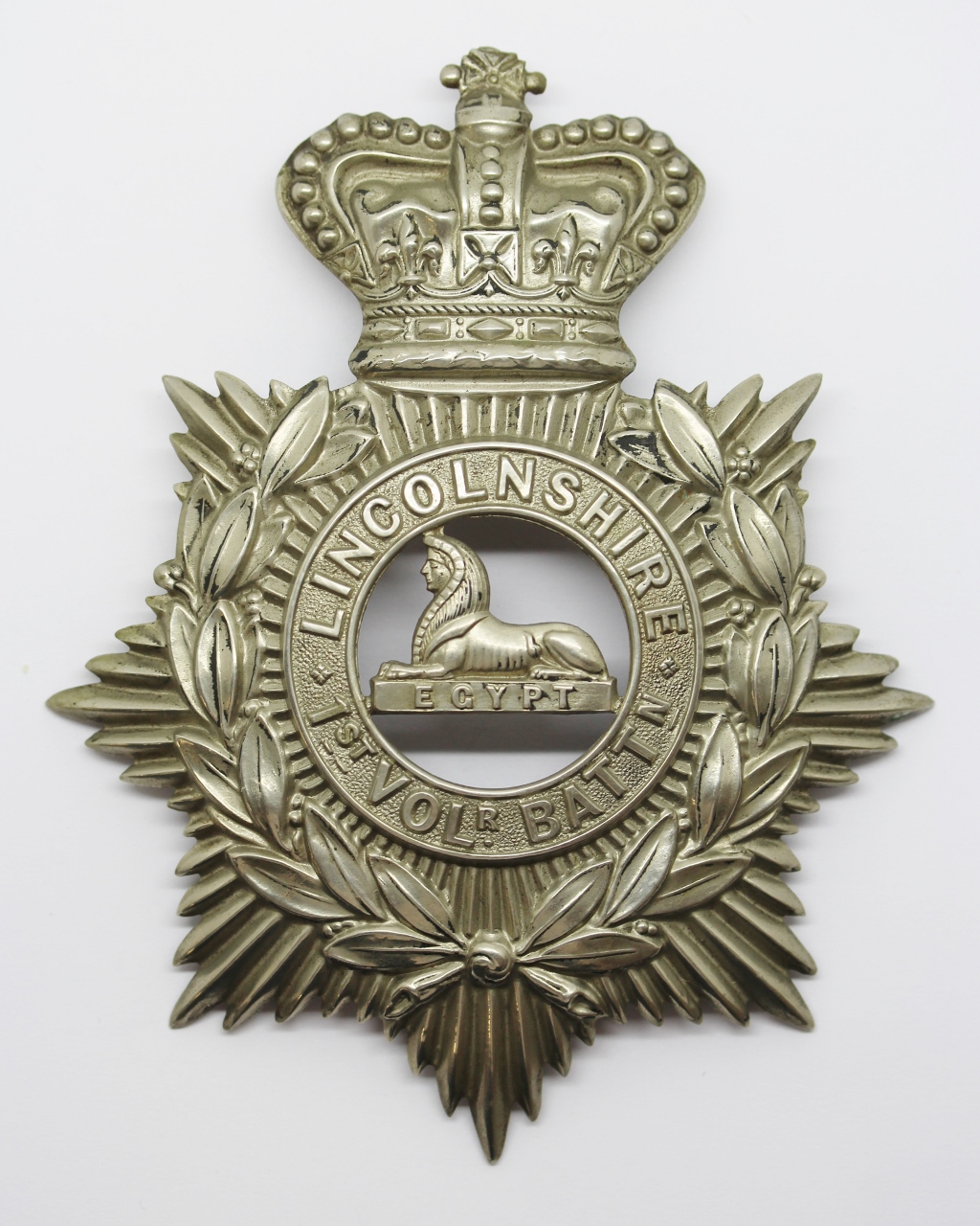 Victorian 1st Volunteer Bn. Lincolnshire Regiment Helmet Plate
