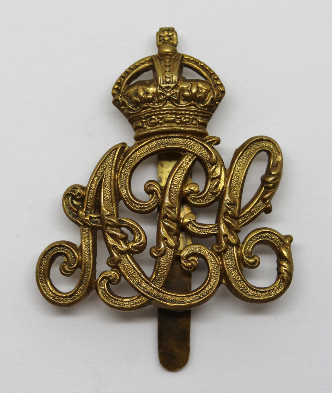 Army Pay Corps (A.P.C.) Cap Badge - King's Crown