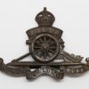 Royal Artillery Officer's Service Dress Cap Badge - King's Crown