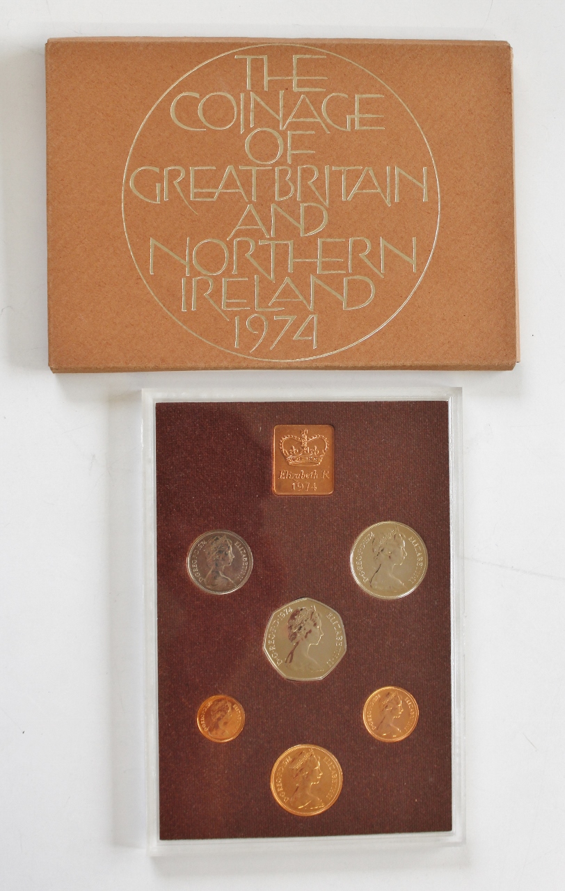 1974 Coinage of Great Britain and Northern Ireland Proof Coin Set