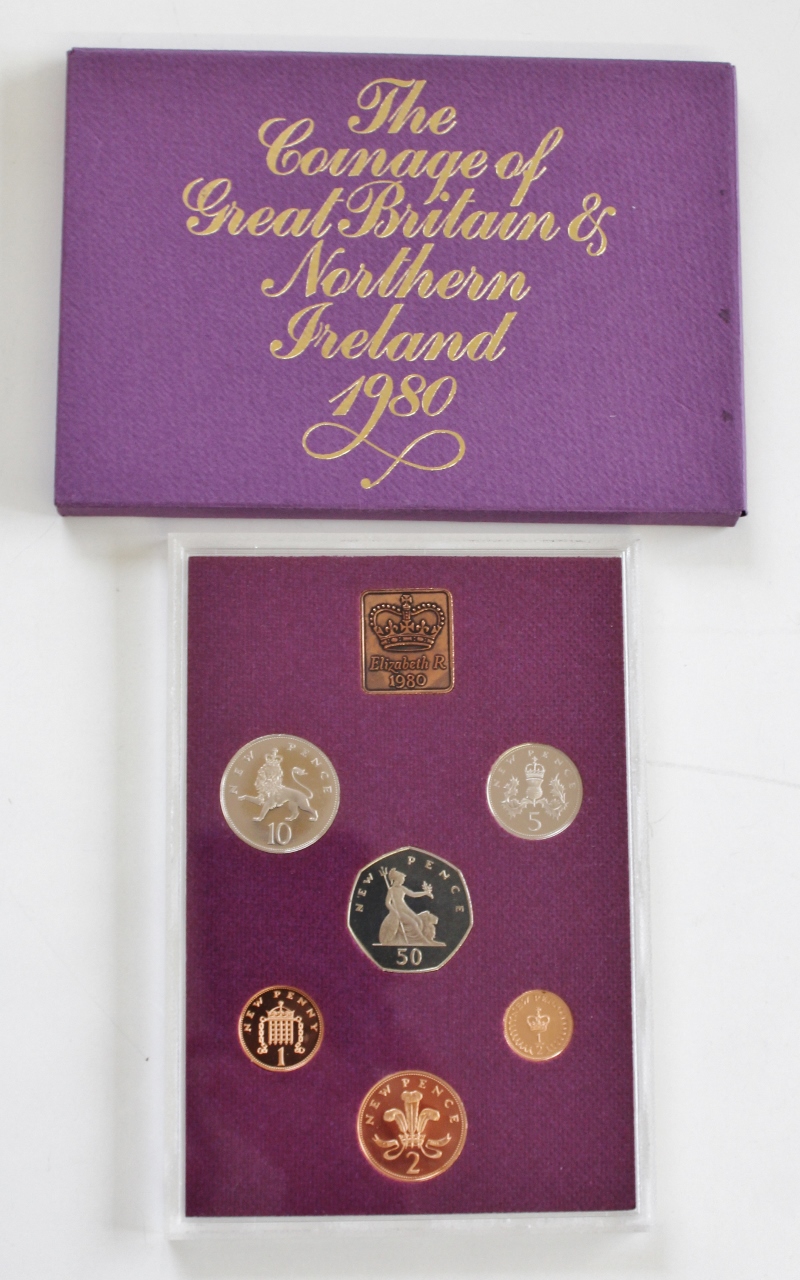 1980 Coinage of Great Britain and Northern Ireland Proof Coin Set