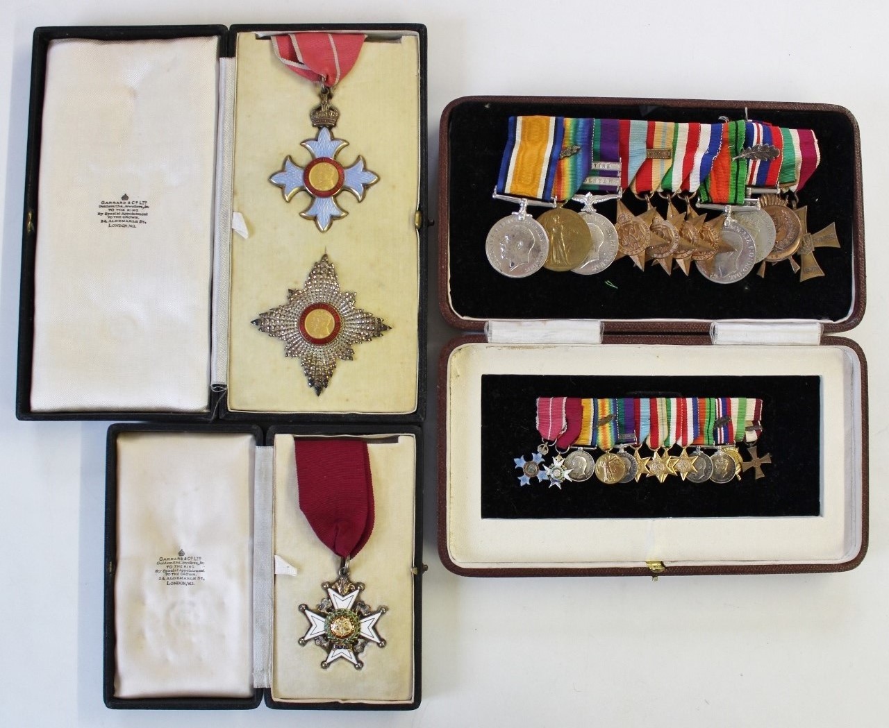 An Excellent K.B.E. (C.B.E. 1941), Most Honourable Order of the Bath C.B. (Military), WW1, GSM (Kurdistan, Palestine), WW2 (3 x MID’s), Iraq Active Service Medal & Polish Cross of Valour Medal Group of 13 with Miniatures – Air Vice-Marshal Sir Alexander Paul Davidson, H.L.I., R.F.C. and R.A.F.
