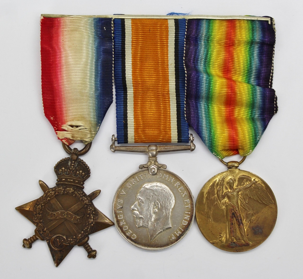 WW1 1914-15 Star Medal Trio - Pte. J.F. Day, Royal Army Medical Corps