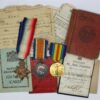 WW1 1914-15 Star Medal Trio with Original Documents - Pte. J.M. Sykes, Royal Army Medical Corps