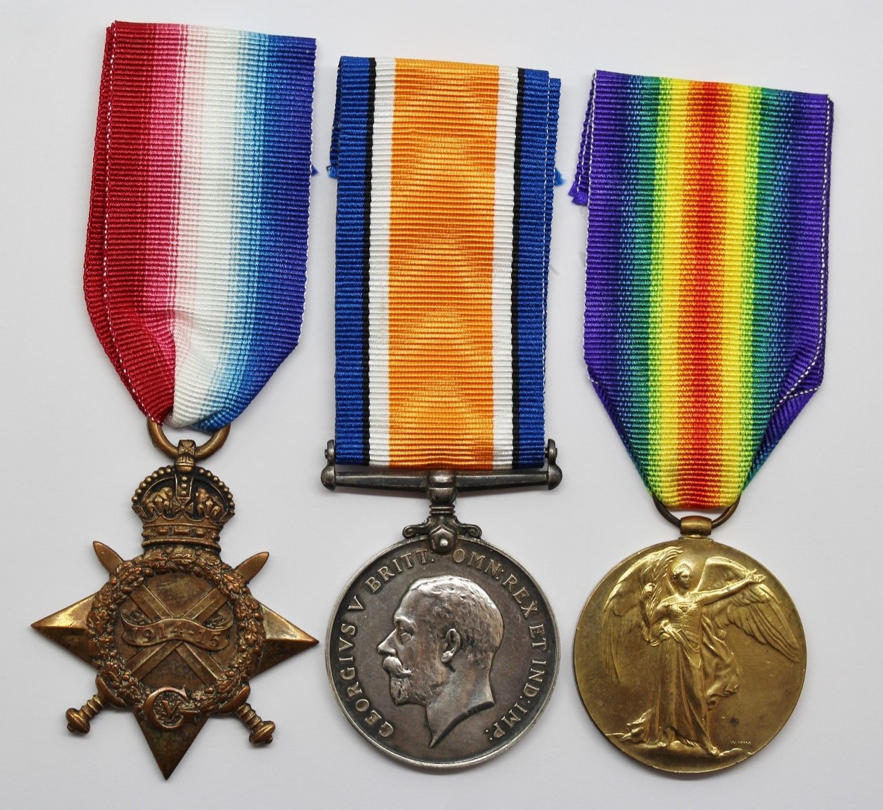 WW1 1914-15 Star Medal Trio - 2.A.M. / Cpl. J.C. West, Royal Flying Corps / Royal Air Force
