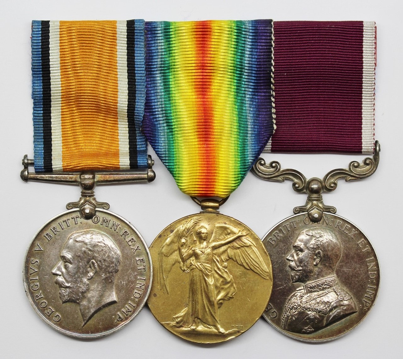 WW1 British War Medal, Victory Medal & Long Service & Good Conduct Medal Group - Pte. / Sjt. F.E. Kingston, 7th Hussars / 11th Hussars