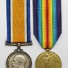 WW1 British War & Victory Medal Pair - Pte. C.M. Johnson, Tank Corps