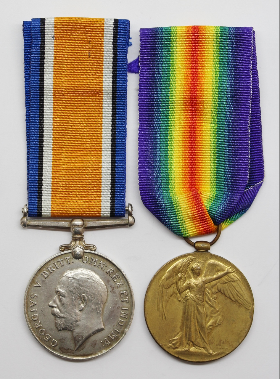 WW1 British War & Victory Medal Pair - 2.A.M. W. Kinley, Royal Air Force