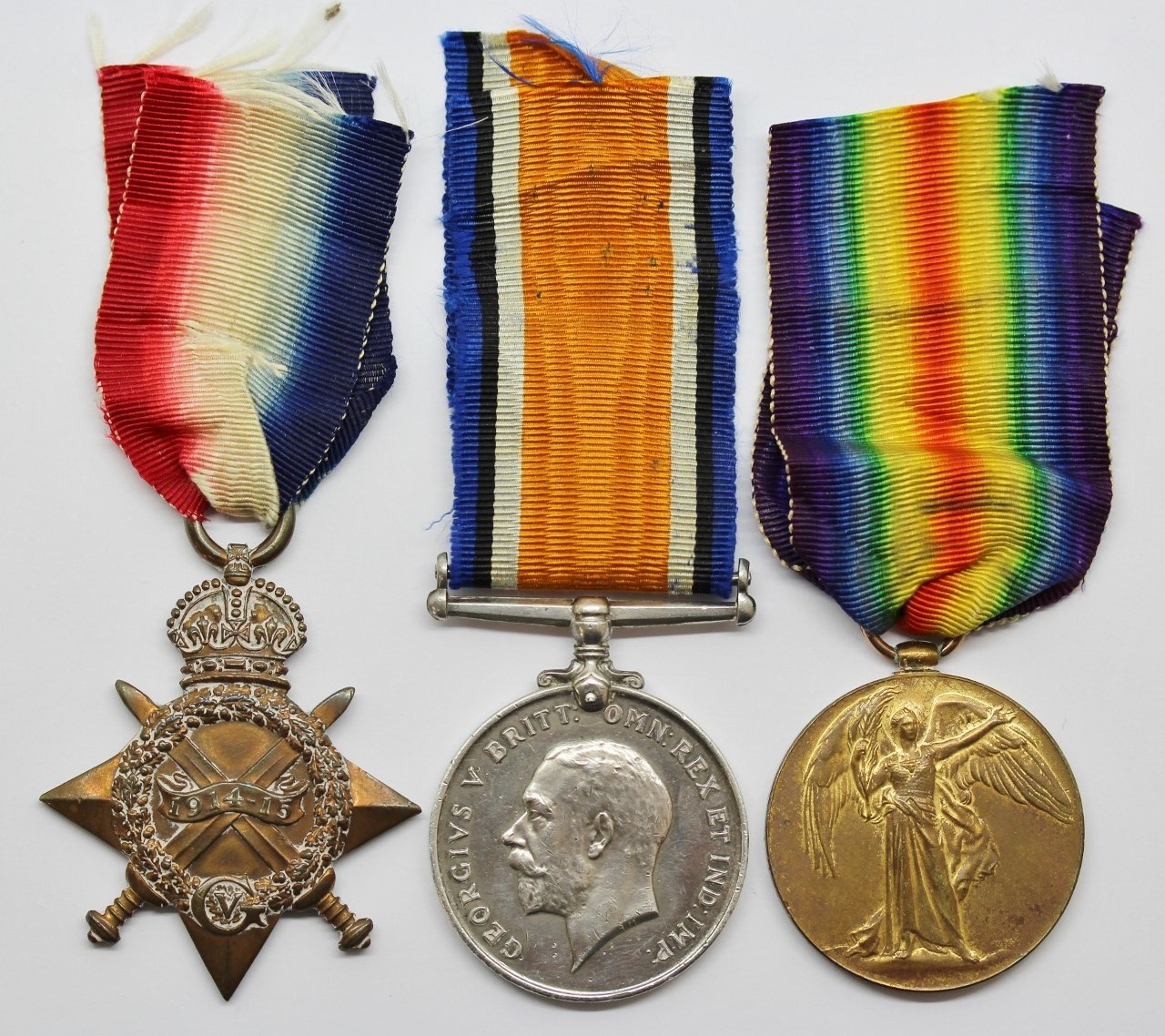 WW1 1914-15 Star Medal Trio - Pte. J. Rigby, 6th Bn. Loyal North Lancashire Regiment - Died of Wounds