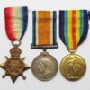 WW1 1914-15 Star, British War & Victory Medal Trio - Pte. J.W.R. Richardson, 21st (4th Public School) Bn. Royal Fusiliers