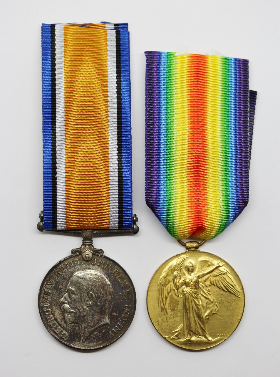 WW1 British War & Victory Medal Pair - Pte. S. Houseley, Machine Gun Corps