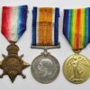 WW1 1914-15 Star, British War & Victory Medal Trio - Pte. T. Sutcliffe, 19th (2nd Public School) Bn. Royal Fusiliers