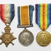 WW1 1914-15 Star, British War & Victory Medal Trio - Pte. G. Edwards, 20th (5th City Pals) Bn. Manchester Regiment - Wounded