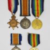 WW1 1914-15 Star, British War & Victory Medal Casualty Group with 2 Brothers Single Medals - Pte. J. Whitehead, 19th (4th City Pals) Bn. Manchester Regiment - K.I.A.
