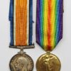 WW1 Prisoner of War British War & Victory Medal Pair - Pte. D.J. York, Machine Gun Corps - Wounded