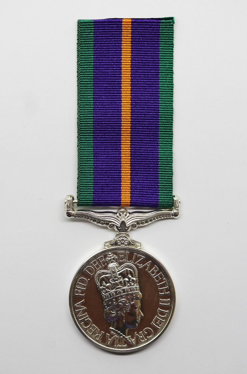 Accumulated Campaign Service Medal (ACSM) - Rgr. W.A. Marshall, Royal Irish