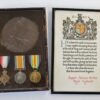 WW1 1914-15 Star Medal Trio, Memorial Plaque & Scroll - Spr. N. Barron, 88th Field Coy. Royal Engineers - Died (Gallipoli)