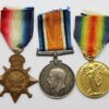 WW1 1914-15 Star Medal Trio - Pte. F.S. Revell, Army Service Corps