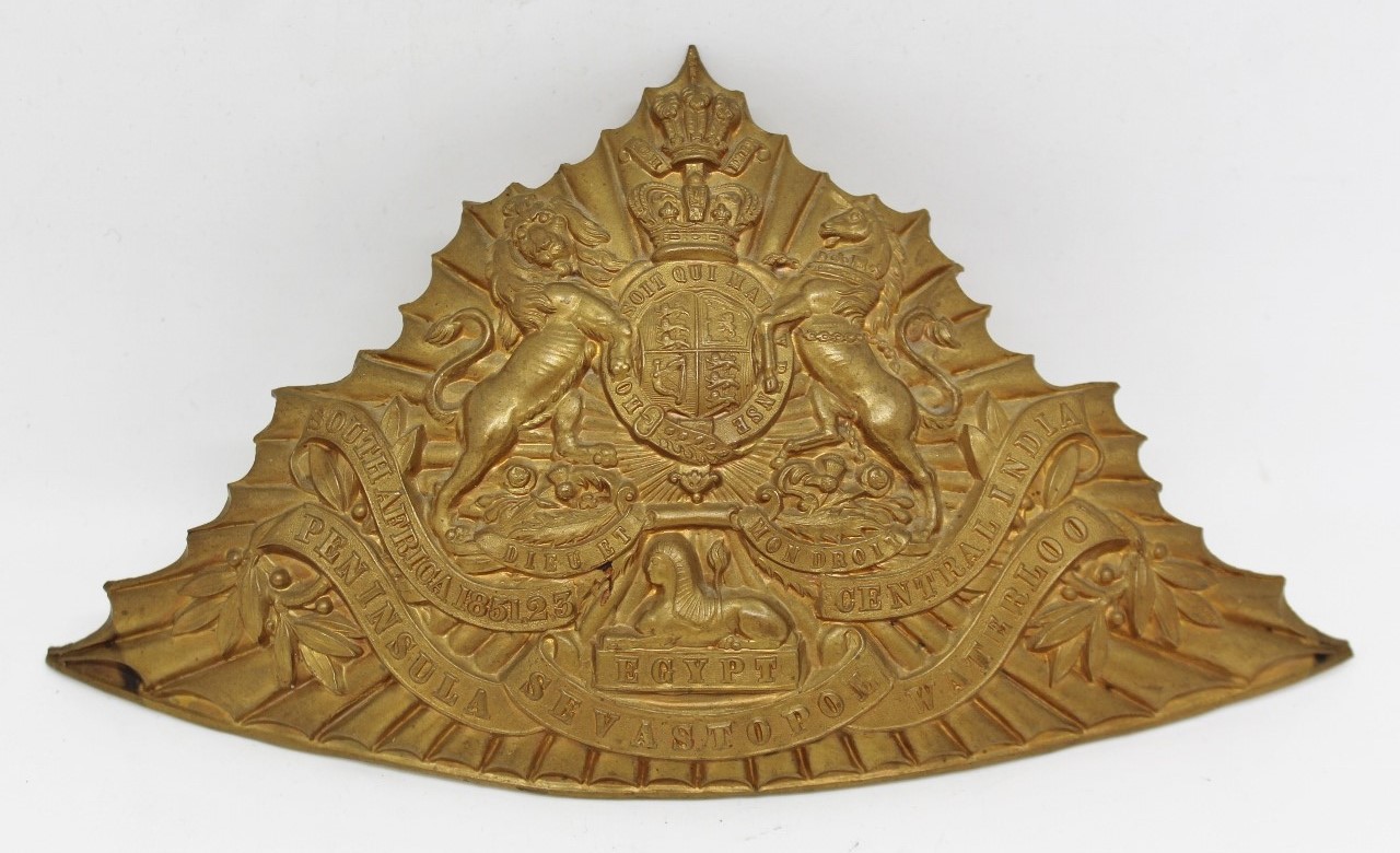 Victorian 12th (Prince of Wales Royal) Lancers Czapka Cap Plate
