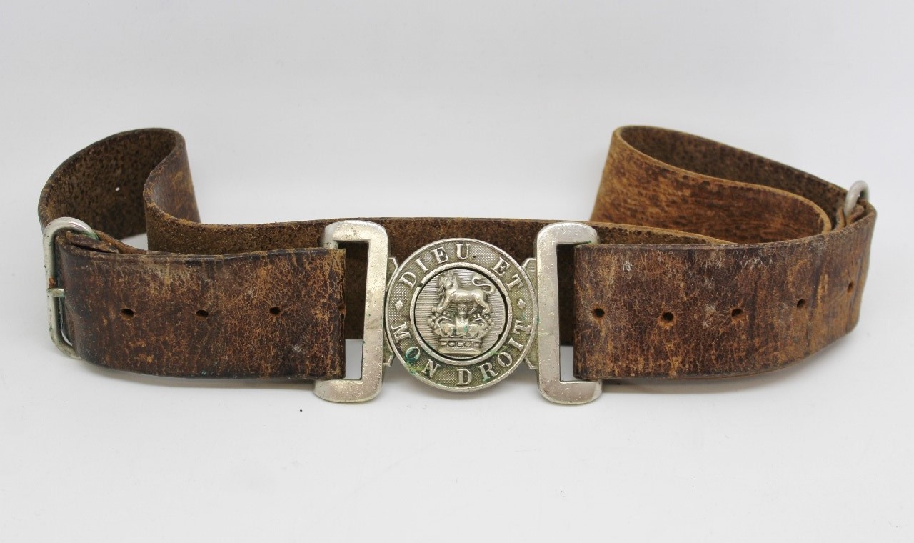 Victorian General Service Volunteers Belt & White Metal Buckle