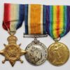 WW1 1914-15 Star, British War & Victory Medal Trio - Cpl. A.E. Hall, Royal Army Medical Corps