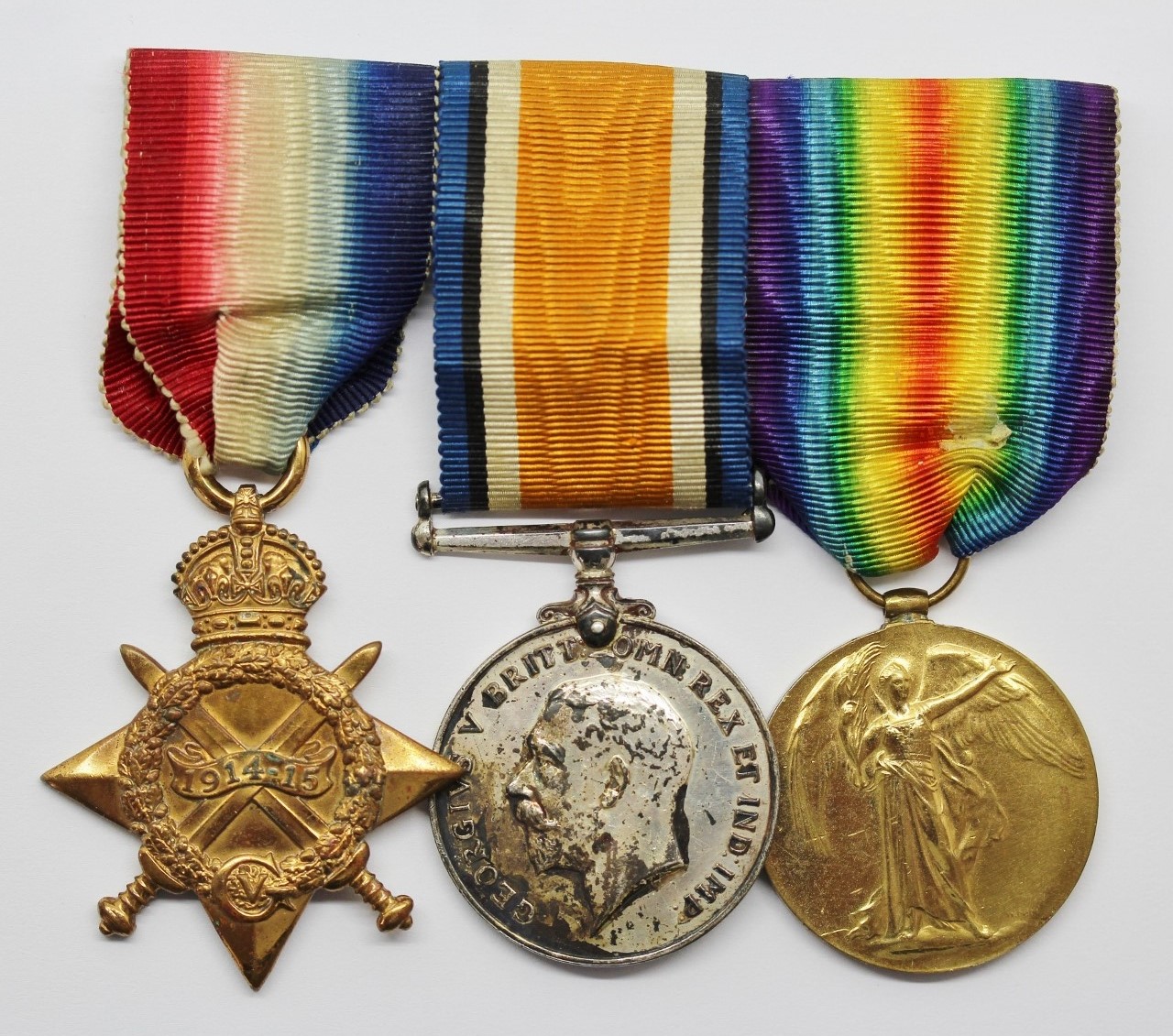 WW1 1914-15 Star, British War & Victory Medal Trio - Cpl. A.E. Hall, Royal Army Medical Corps