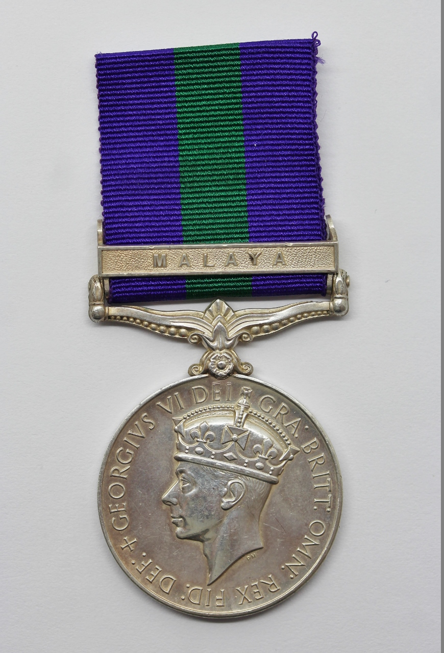 General Service Medal (Clasp - Malaya) - Pte. N.G. Griffin, Worcestershire Regiment