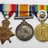 WW1 1914-15 Star Medal Trio and National Union of Agriculture Silver Badge - Pte. J. Wilkins, Royal Army Medical Corps