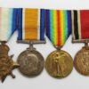 WW1 1914 Mons Star Medal Trio and Special Constabulary Long Service Medal Group of Four - Gnr. C. Allsopp, Royal Artillery